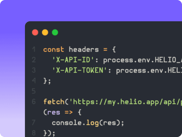 Helio API